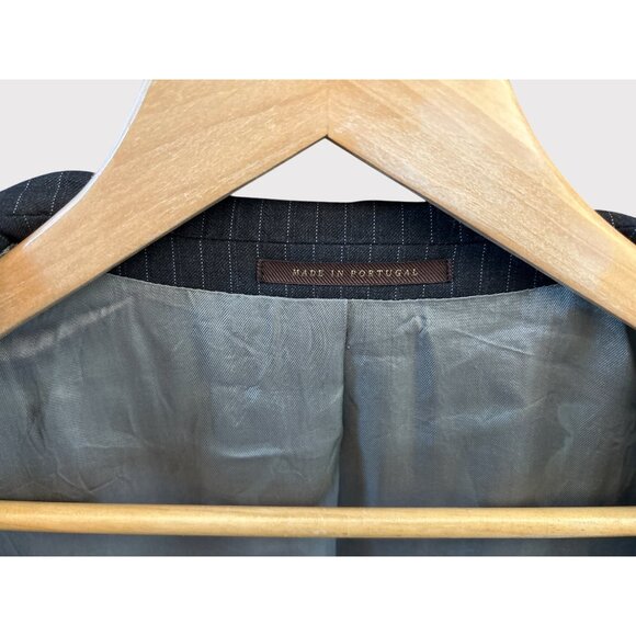 J. Hilburn KJS  Mens Pinstripe Suit Blazer Vitale Barberis Canonico 39 Luxury - Picture 5 of 7